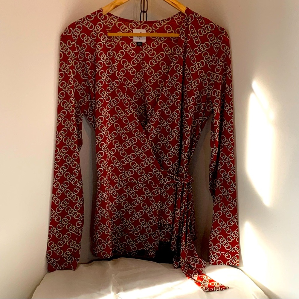 CAbi Ringleader Wrap Top - Picture 2 of 10